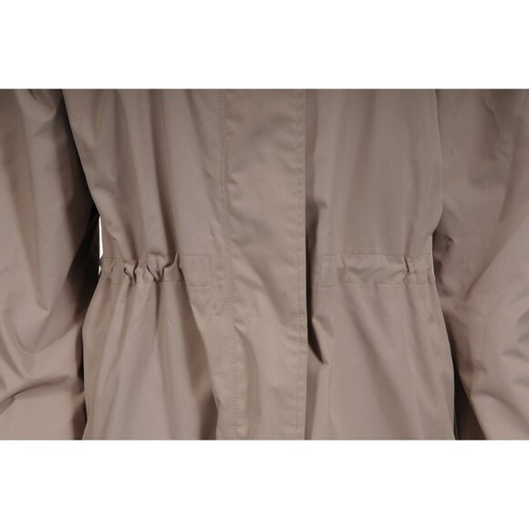 Geox Womens Rainproof Parka US 10 Beige Nylon Windproof Waterproof Ski Jacket - Picture 4 of 16